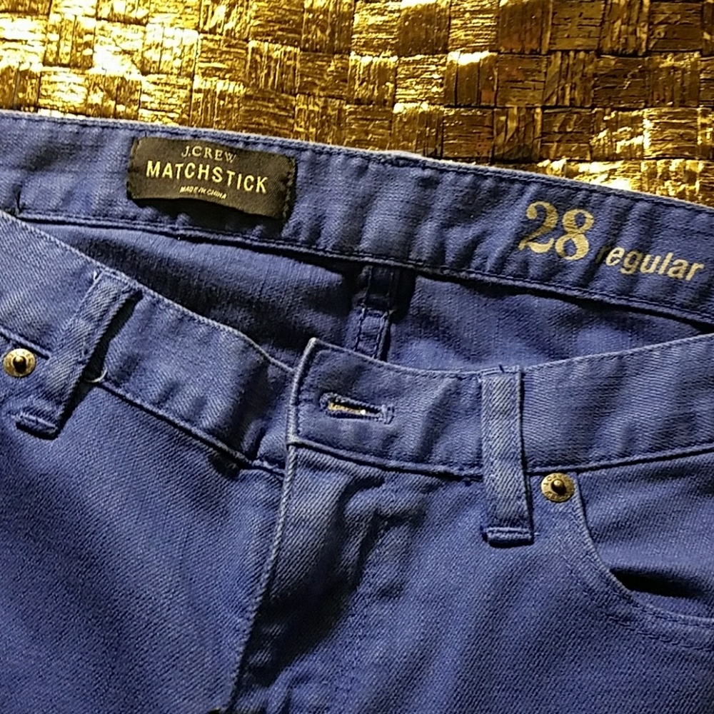 J Crew Azure Matchstick Jeans